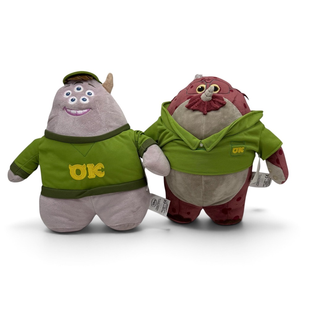 Disney Monsters University Oozma Kappa Squishy & Don Carlton Plush Set NWT
